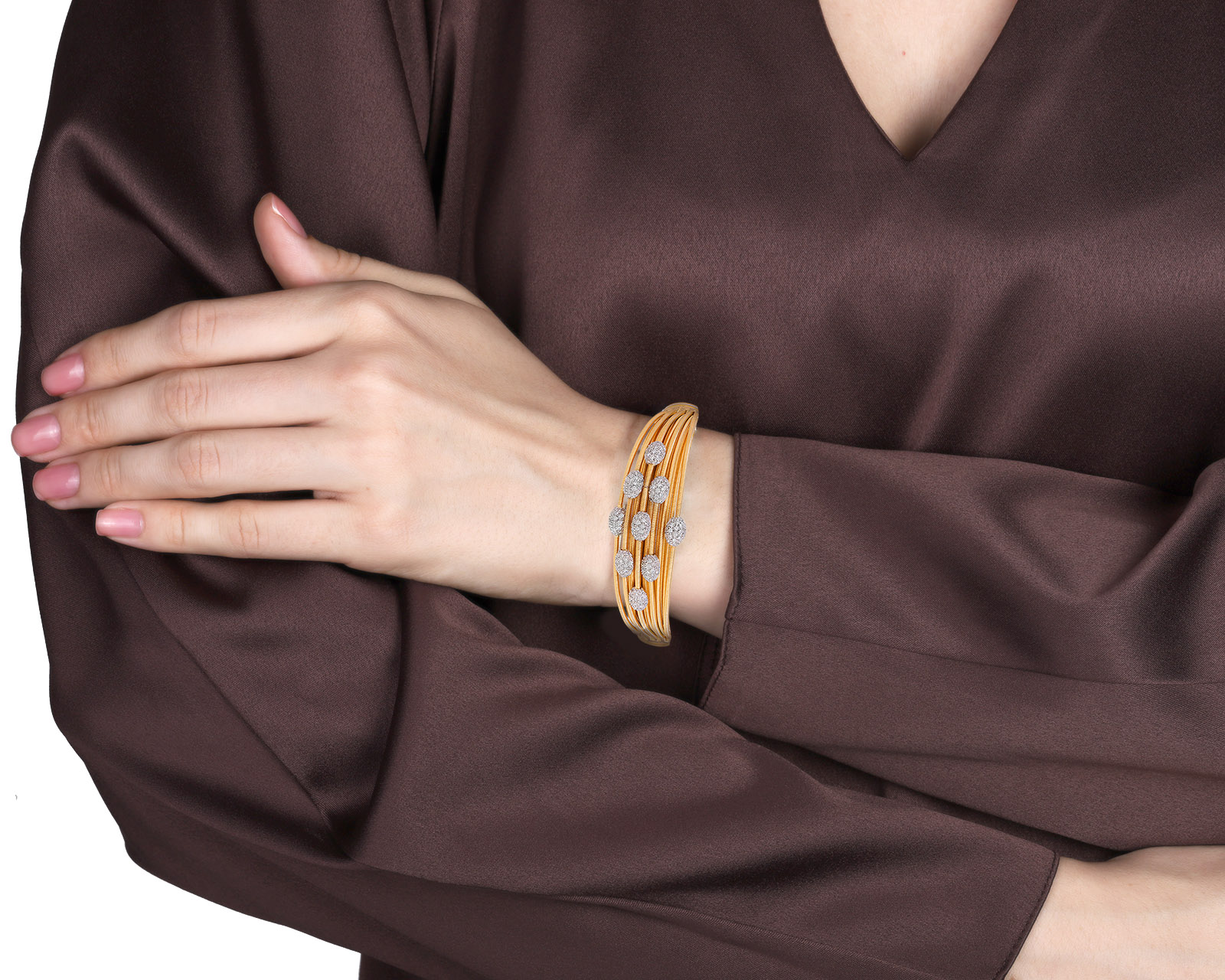 Оригинальный золотой браслет Marco Bicego Madagascar