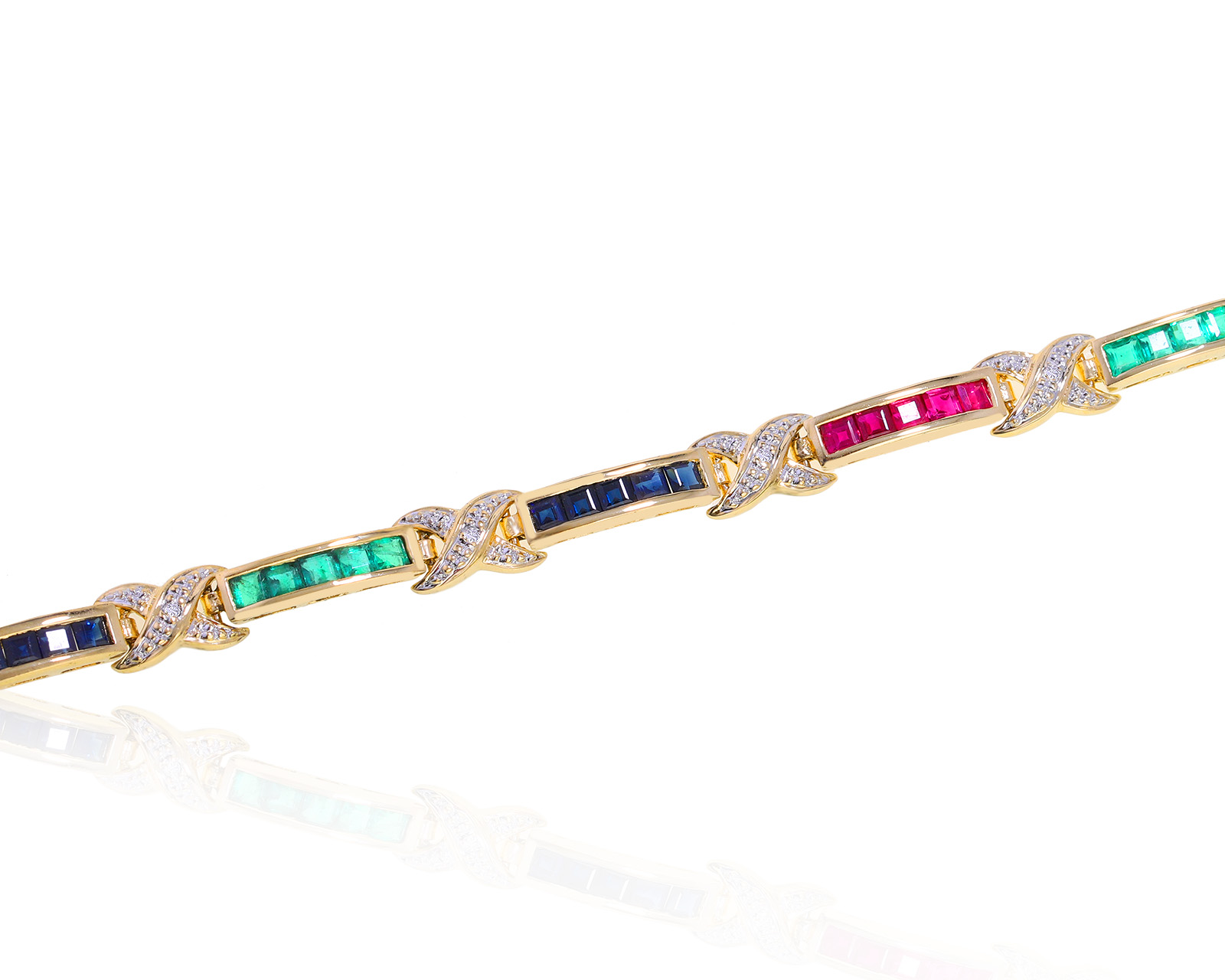 Изумительное золотое колье с сапфирами 4.10ct 011221/14 Изумительное золотое колье с сапфирами 4.10ct 011221/14