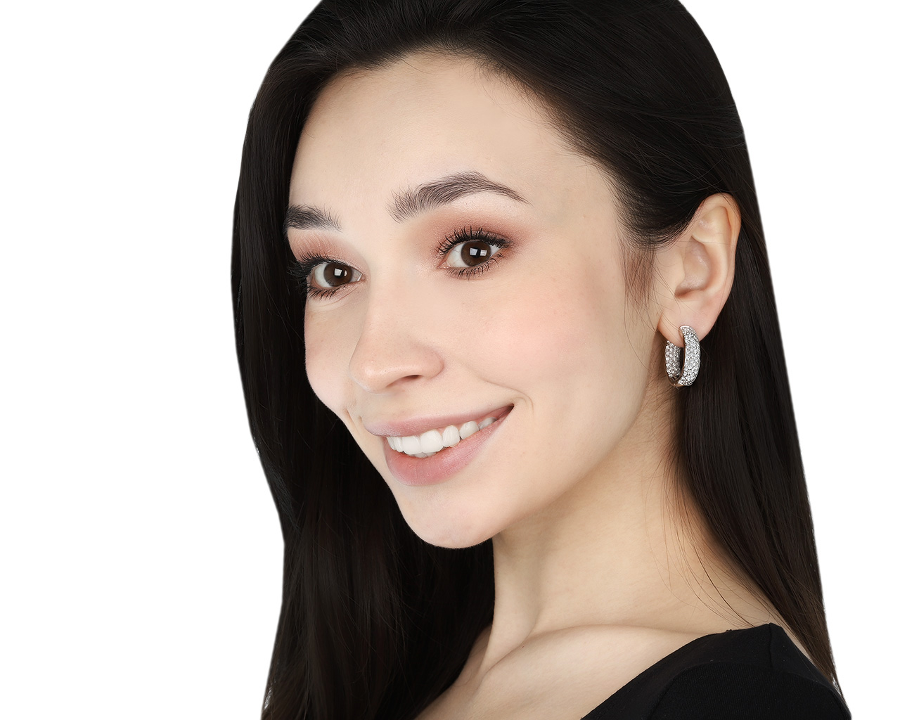 Оригинальные золотые серьги с бриллиантами 2.74ct Damiani