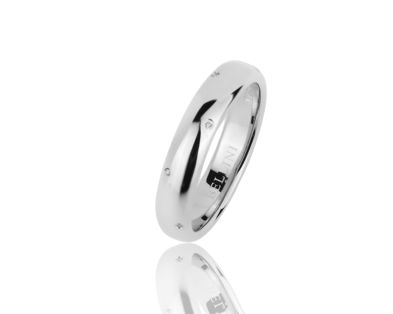 Оригинальное платиновое кольцо с бриллиантами 0.03ct Bellini 131019/2 Оригинальное платиновое кольцо с бриллиантами 0.03ct Bellini 131019/2