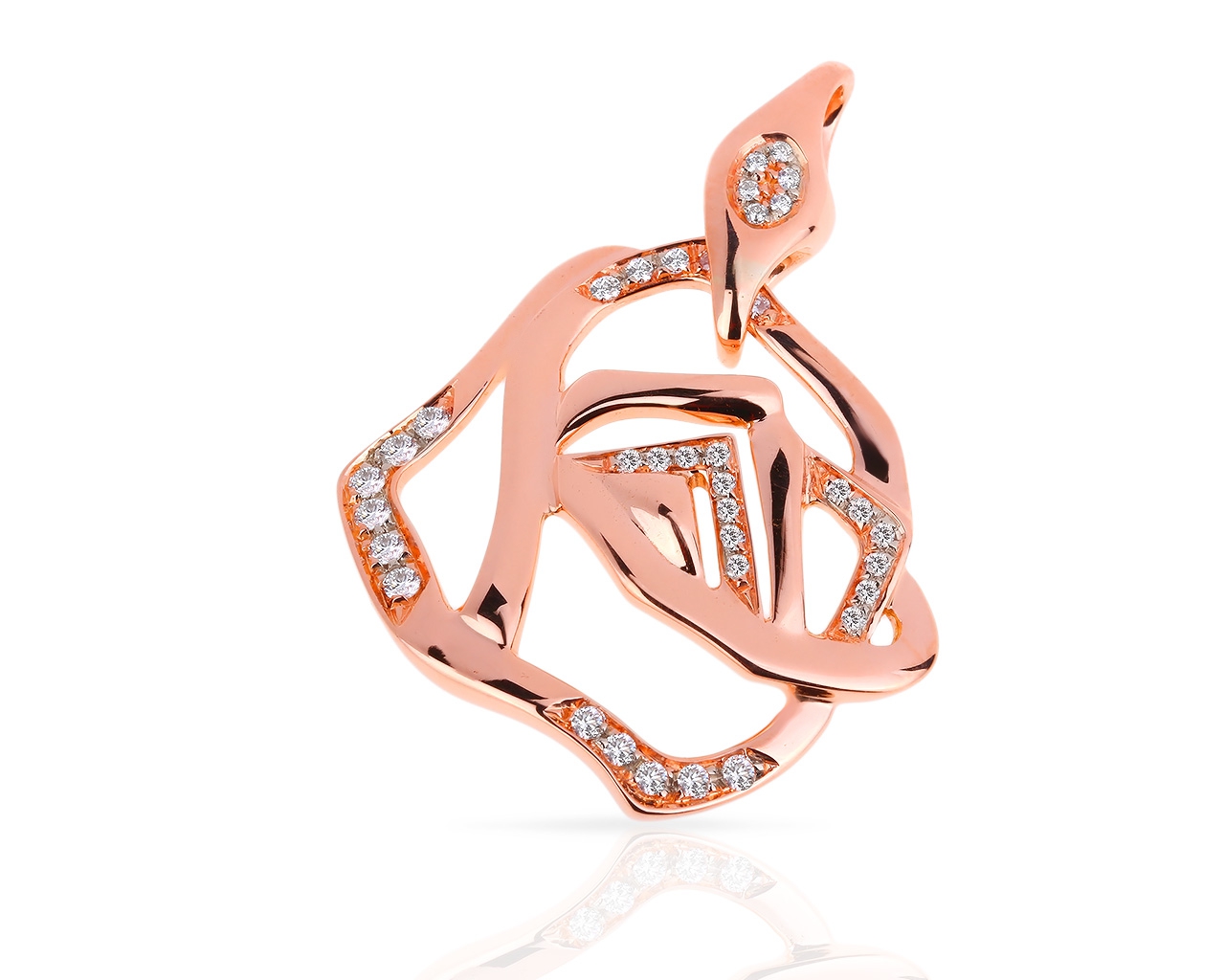 Оригинальный золотой кулон с бриллиантами 0.35ct Gavello 250418/13