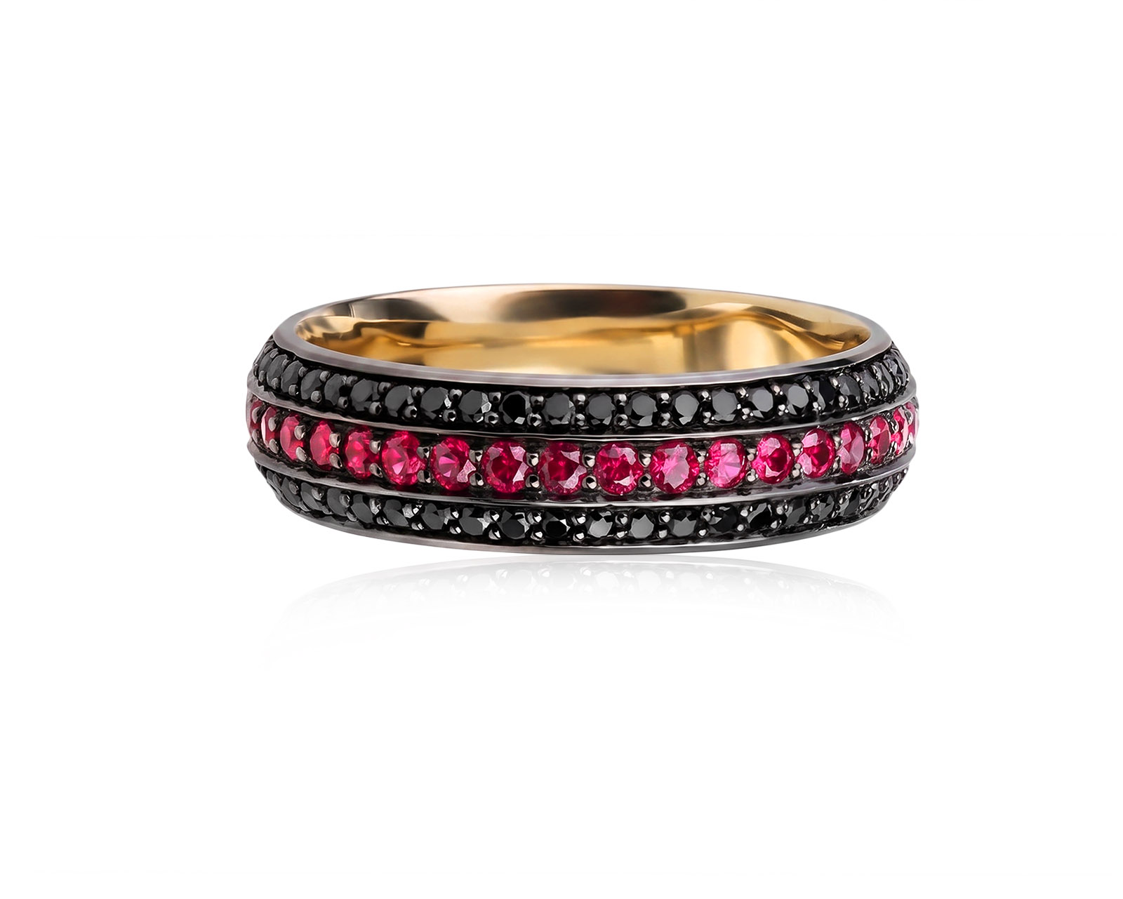 Оригинальное золотое кольцо с красной шпинелью 0.51ct Lykov`s Jewellery