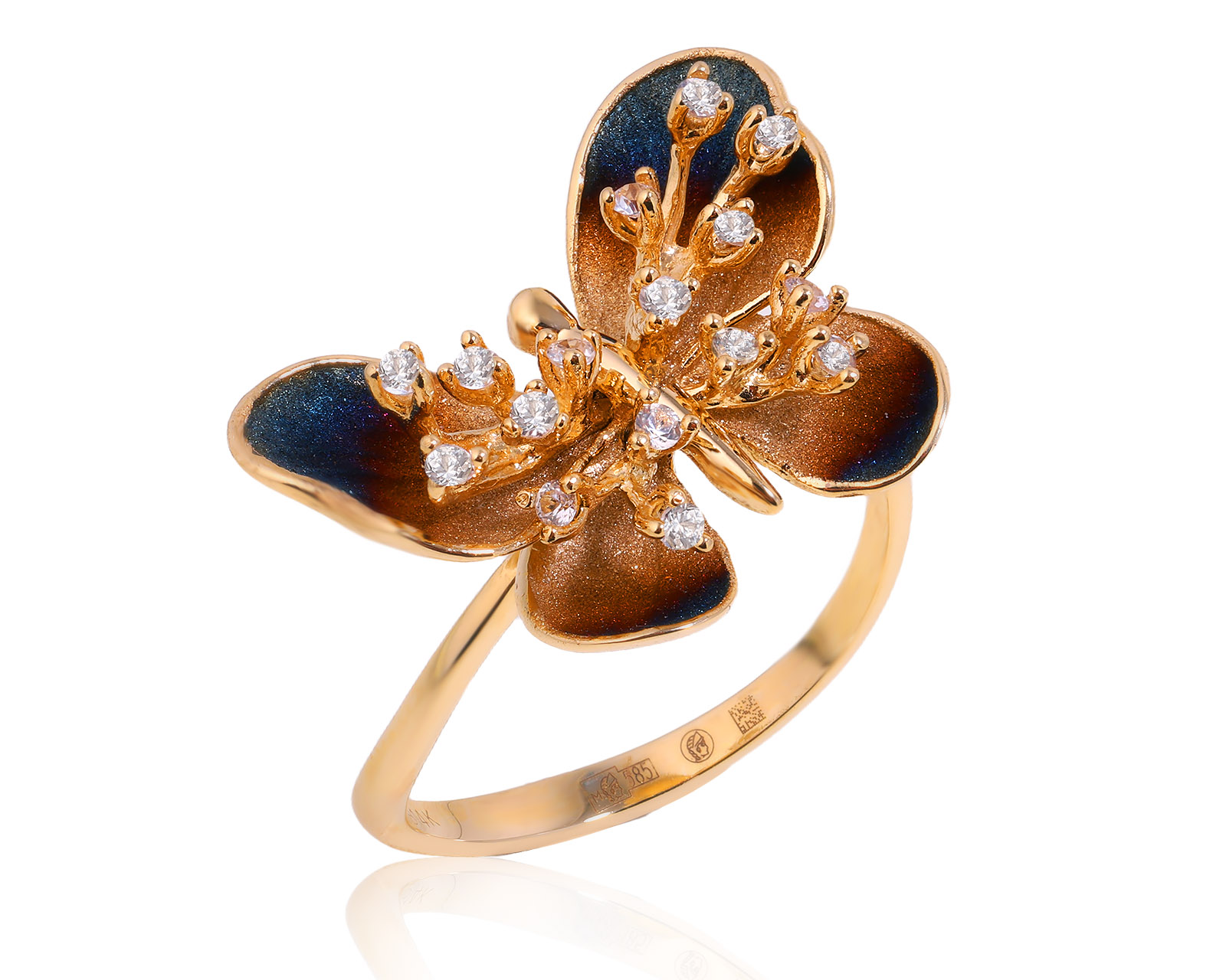 Оригинальное золотое кольцо Roberto Bravo Global Warming 080825/19 Оригинальное золотое кольцо Roberto Bravo Global Warming 080825/19