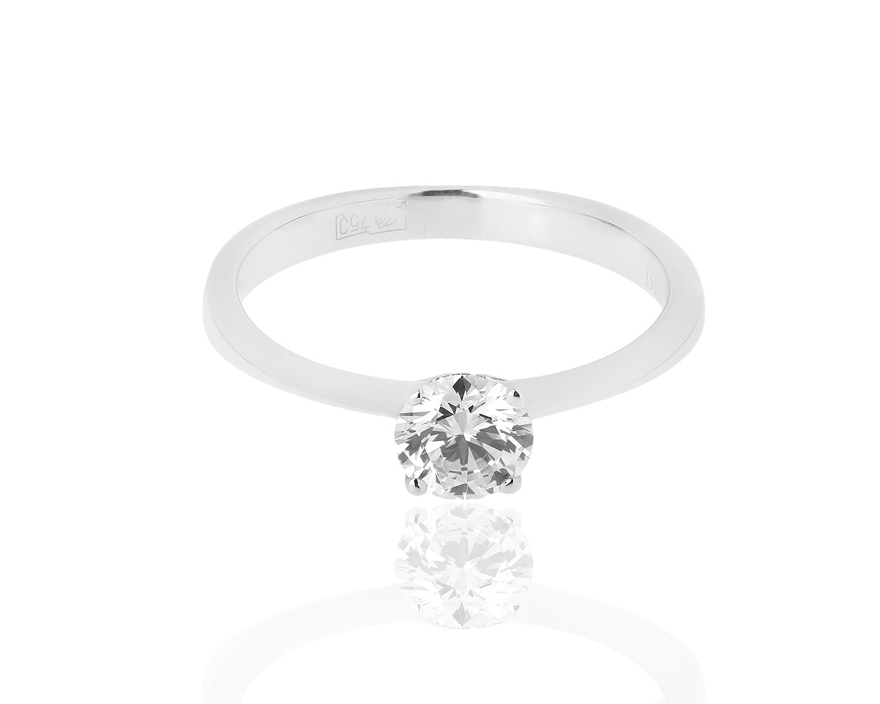 Помолвочное золотое кольцо с бриллиантом 0.48ct Bellini 301218/3