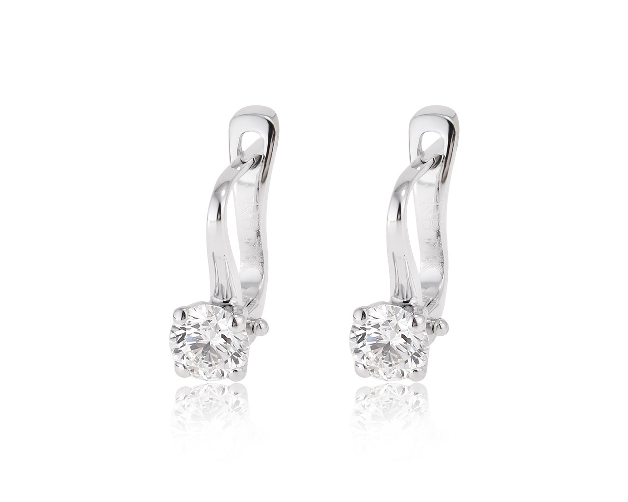 Оригинальные золотые серьги с бриллиантами 0.81ct Roberto Bravo 121220/4 Оригинальные золотые серьги с бриллиантами 0.81ct Roberto Bravo 121220/4