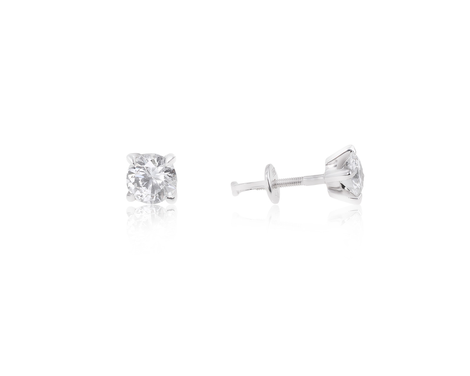 Золотые серьги с бриллиантами 1.15ct 260424/2