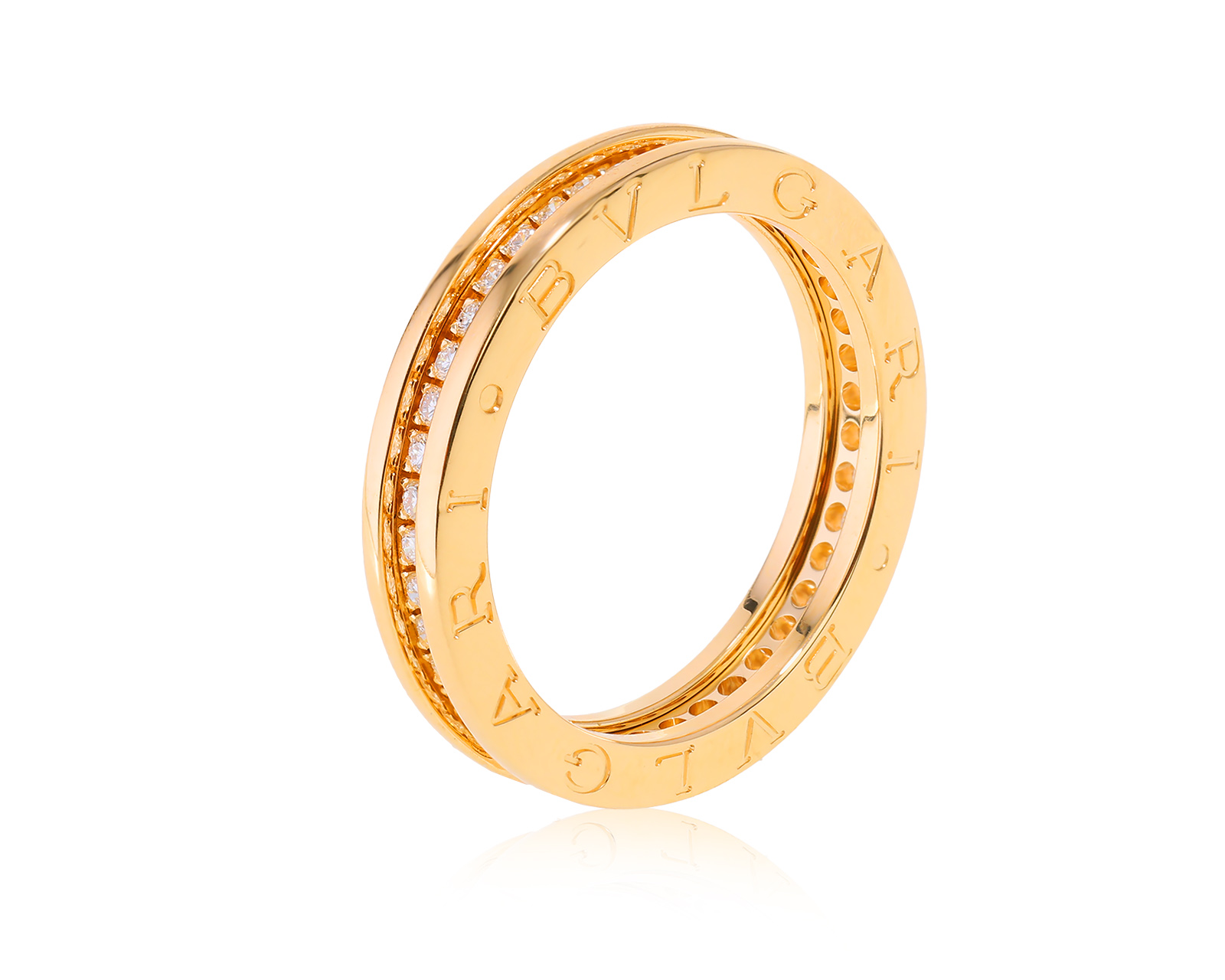 Оригинальное золотое кольцо Bvlgari B.Zero1 080823/3
