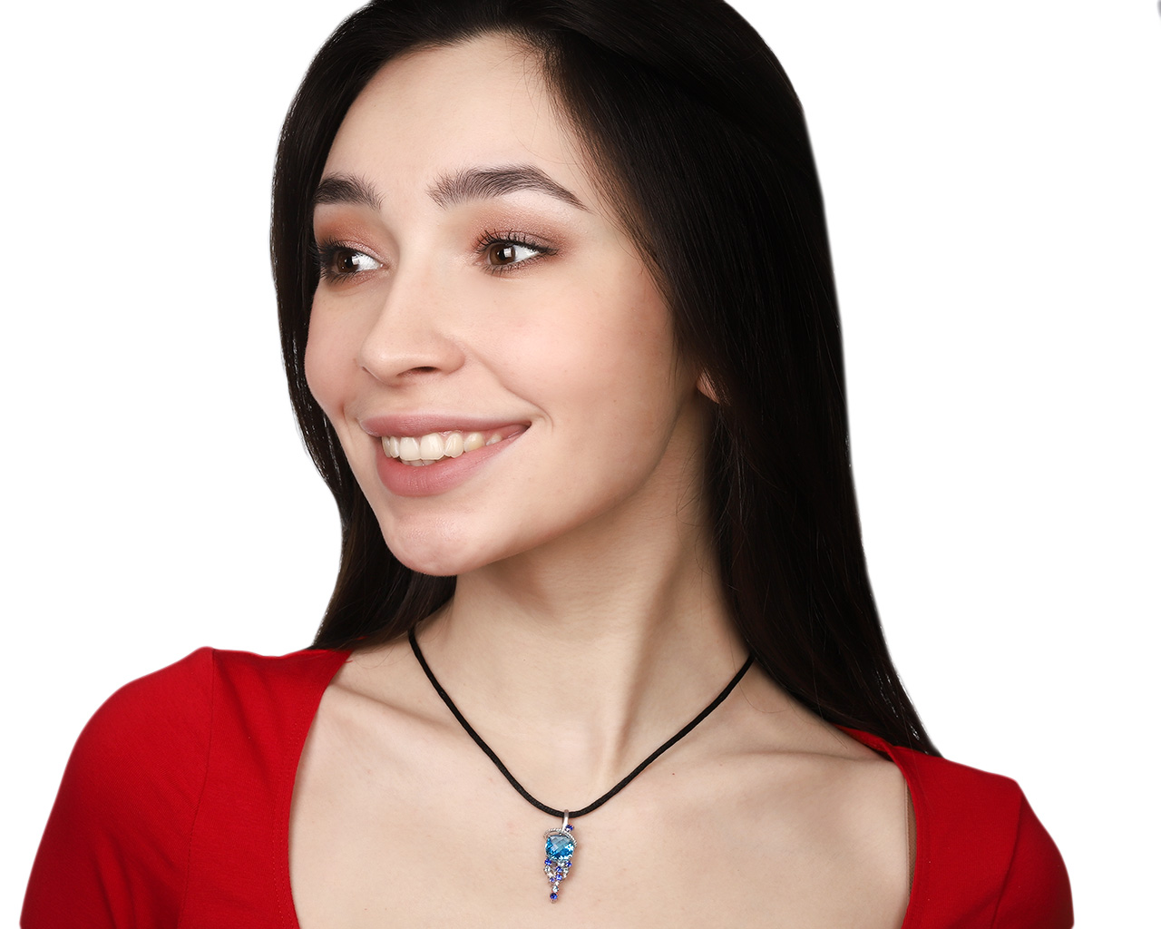 Прекрасный золотой кулон с топазом 5.32ct