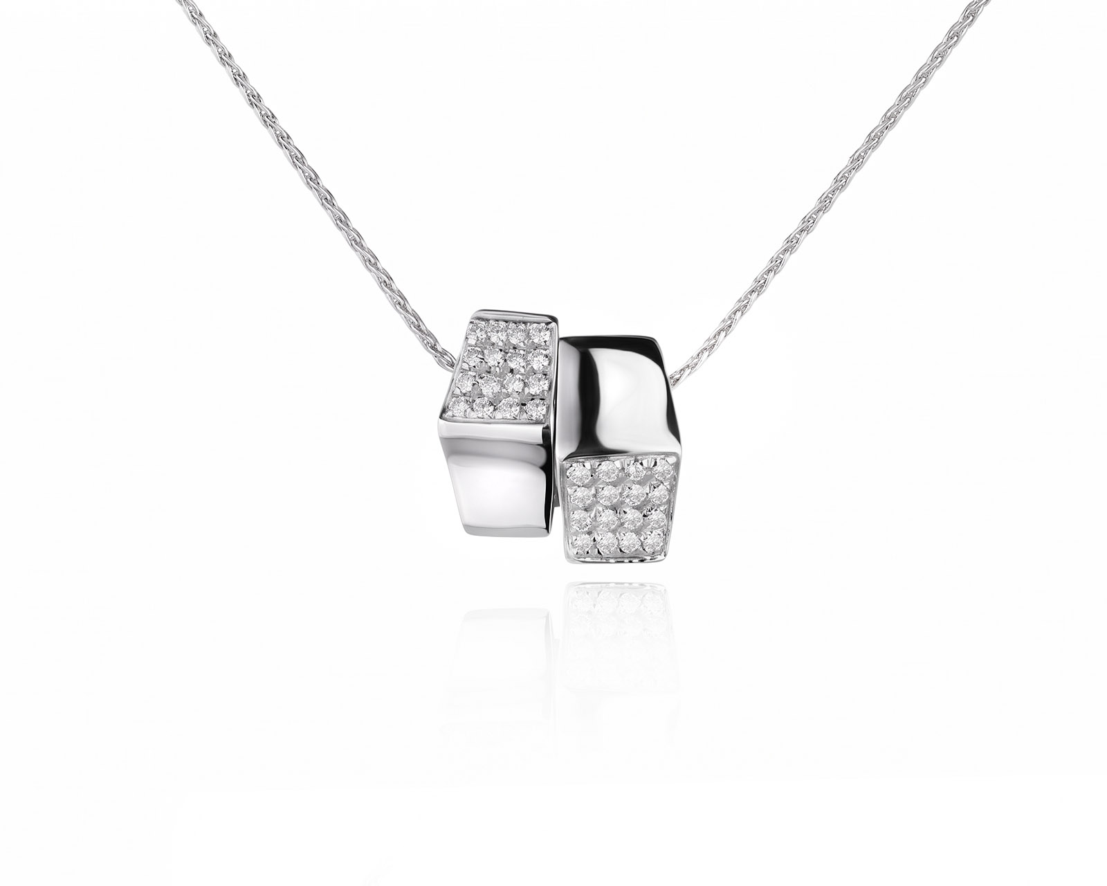 Оригинальное золотое колье с бриллиантами 0.16ct Chimento 290626/1