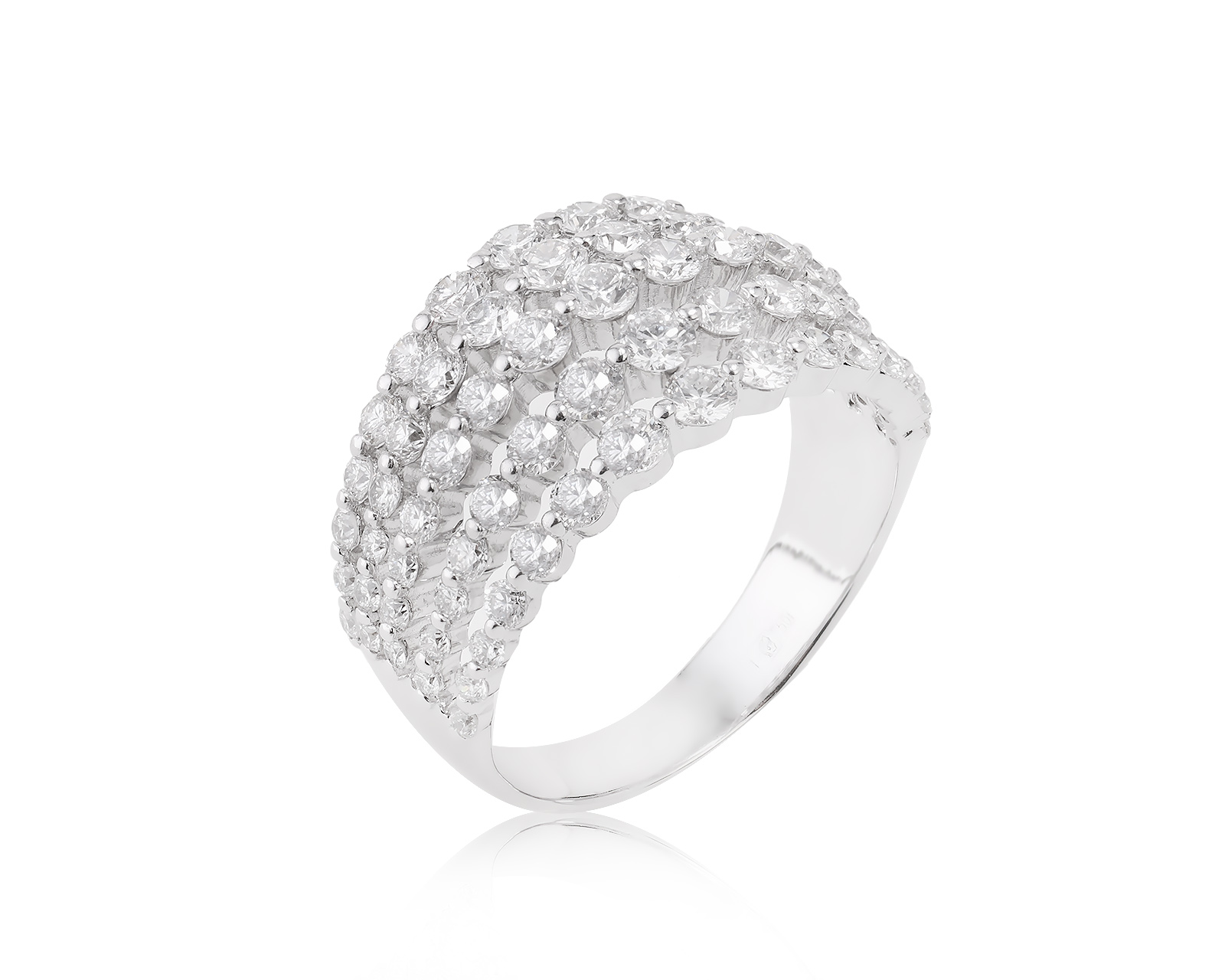 Золотое кольцо с бриллиантами 2.25ct 280723/2