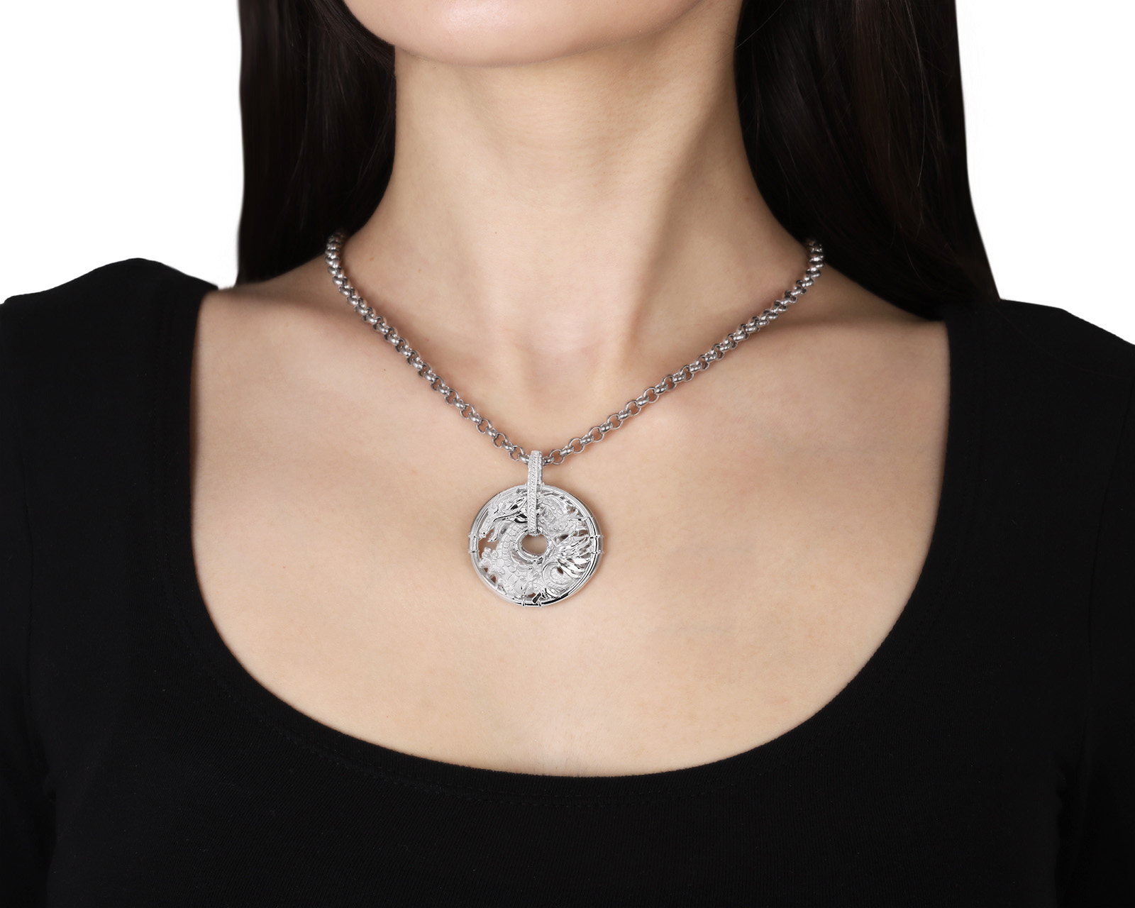 Оригинальный золотой кулон Carrera y Carrera Shanghai Maxi