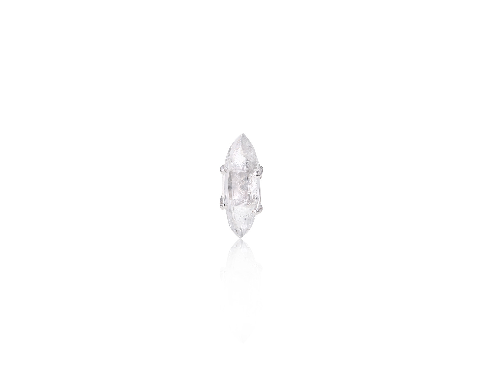 Золотая серьга с бриллиантом 0.35ct 110724/3