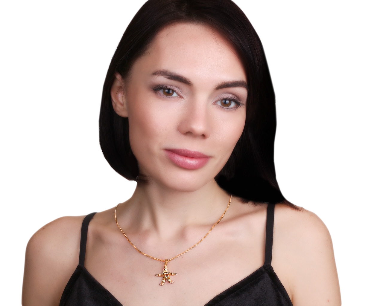 Оригинальный золотой кулон с бриллиантом 0.05ct Chopard