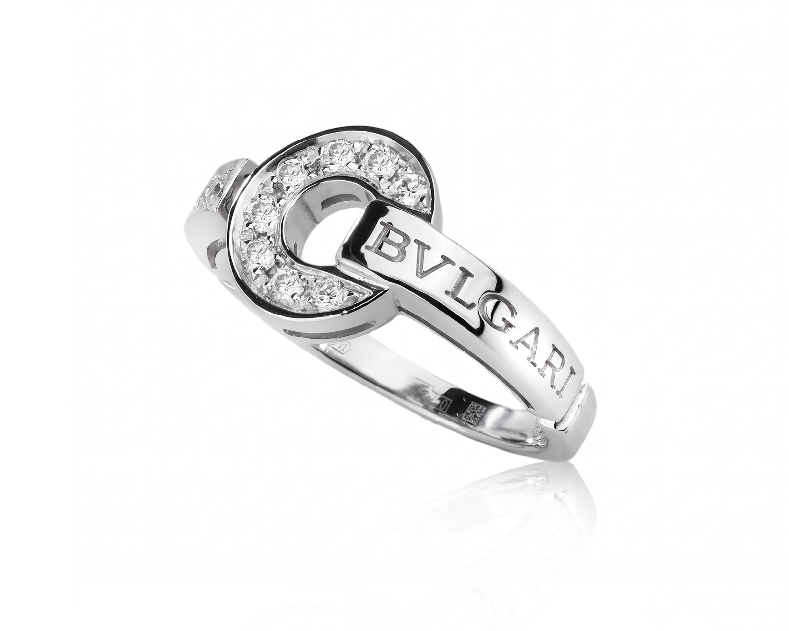 Оригинальное золотое кольцо с бриллиантами 0.28ct Bvlgari
