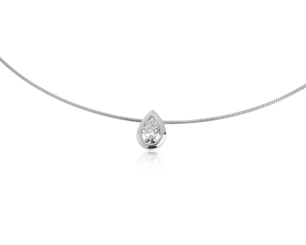 Стильный золотой кулон с бриллиантом 0.60ct 160120/015 Стильный золотой кулон с бриллиантом 0.60ct 160120/015