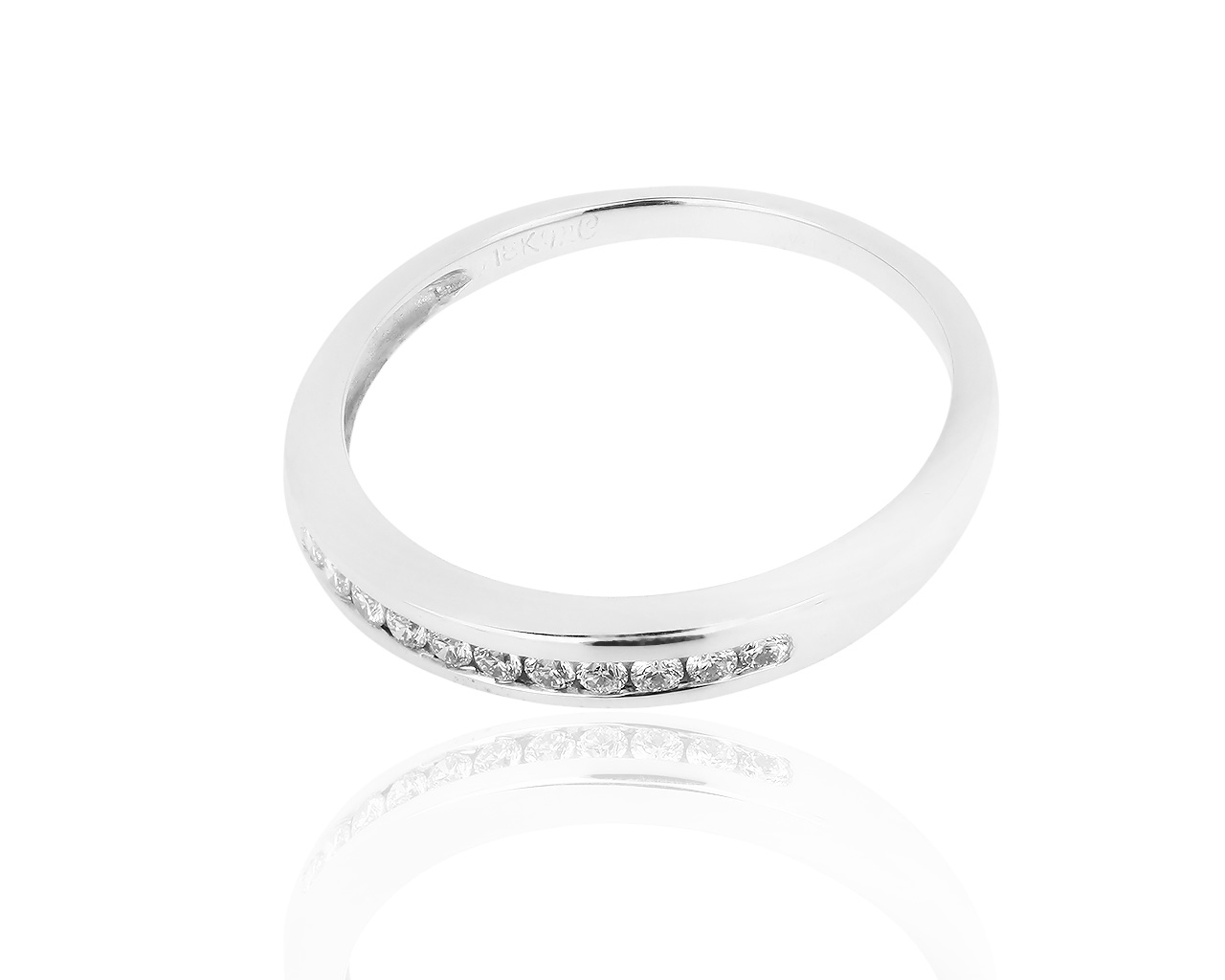 Золотое кольцо-дорожка с бриллиантами 0.16ct