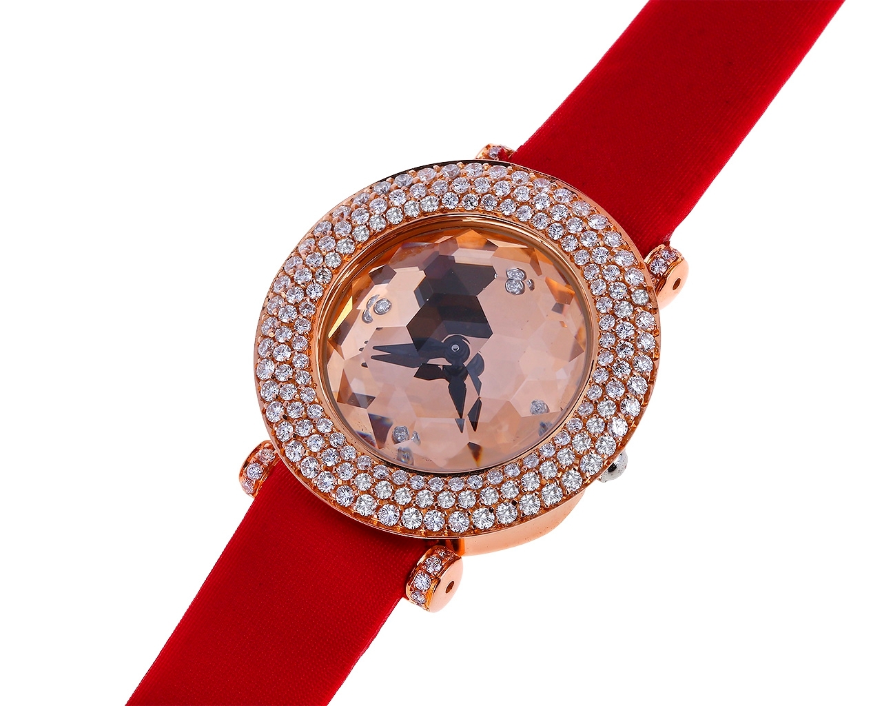Оригинальные золотые часы с бриллиантами 1.55ct Giovanni Ferraris