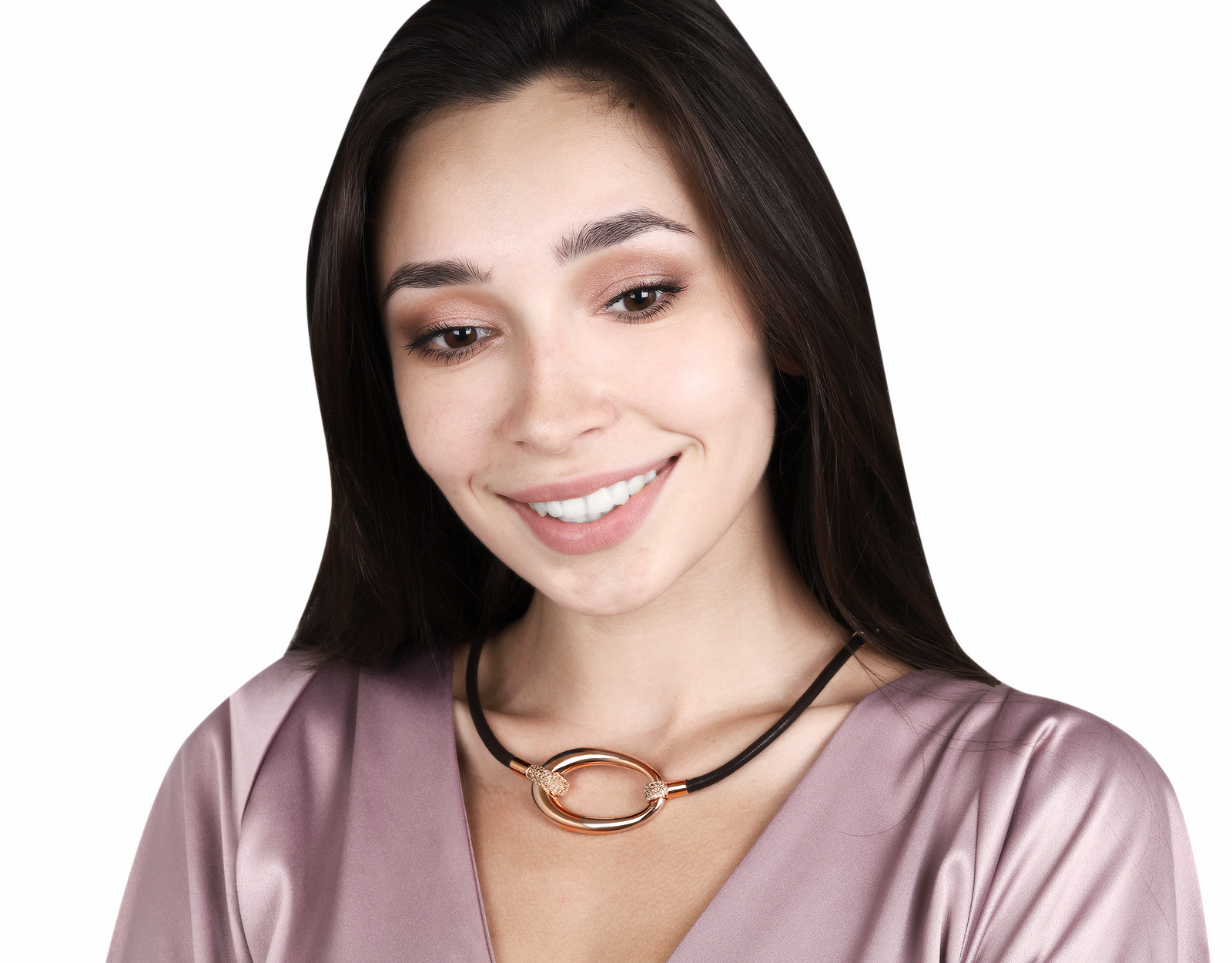 Оригинальное золотое колье с бриллиантами 1.32ct Alessandro Palwer