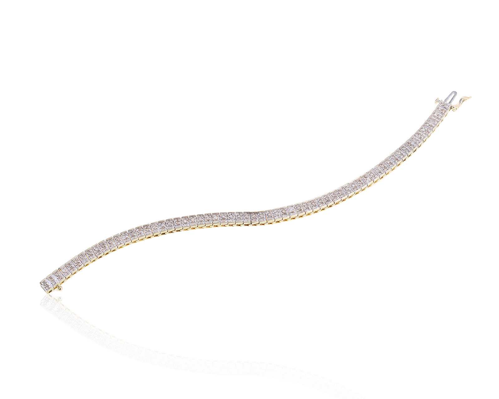 Завораживающий золотой браслет с бриллиантами 1.98ct 010622/3