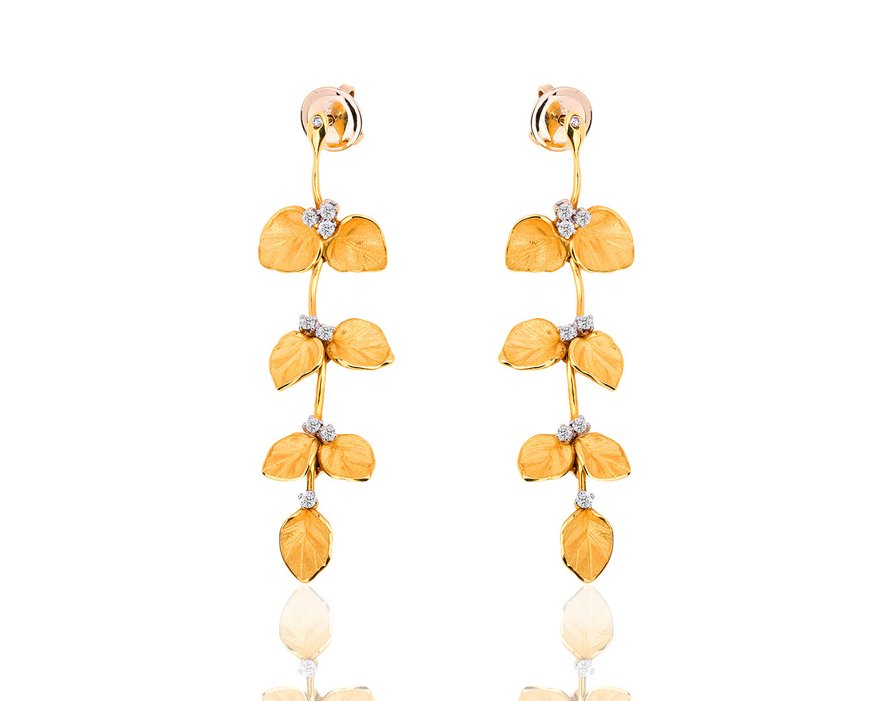 Золотые серьги с бриллиантами 0.37ct Annamaria Cammilli 220818/2