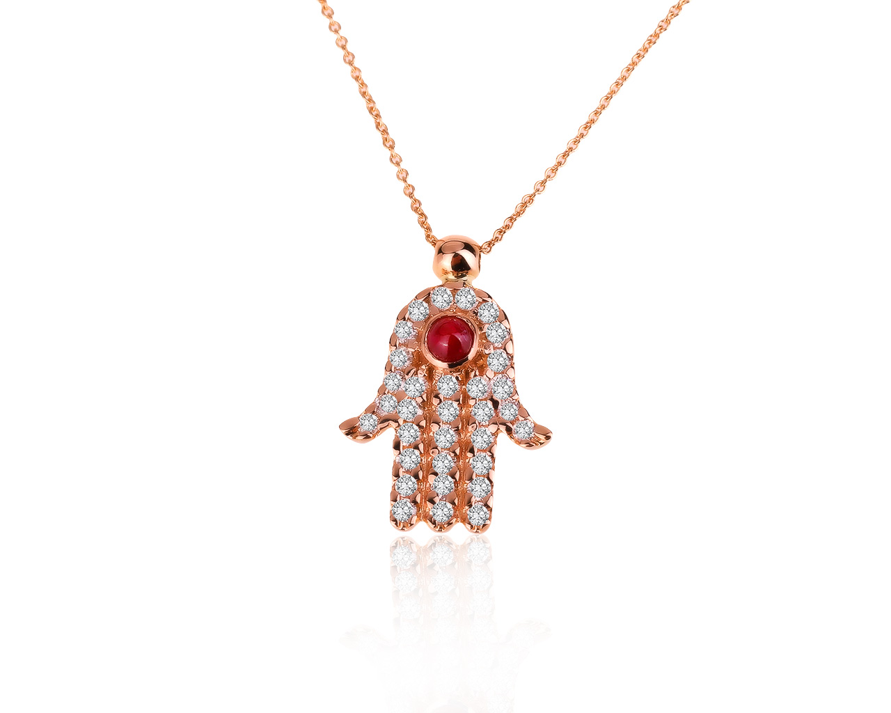 Нарядный золотой кулон с бриллиантами 0.30ct 250720/1