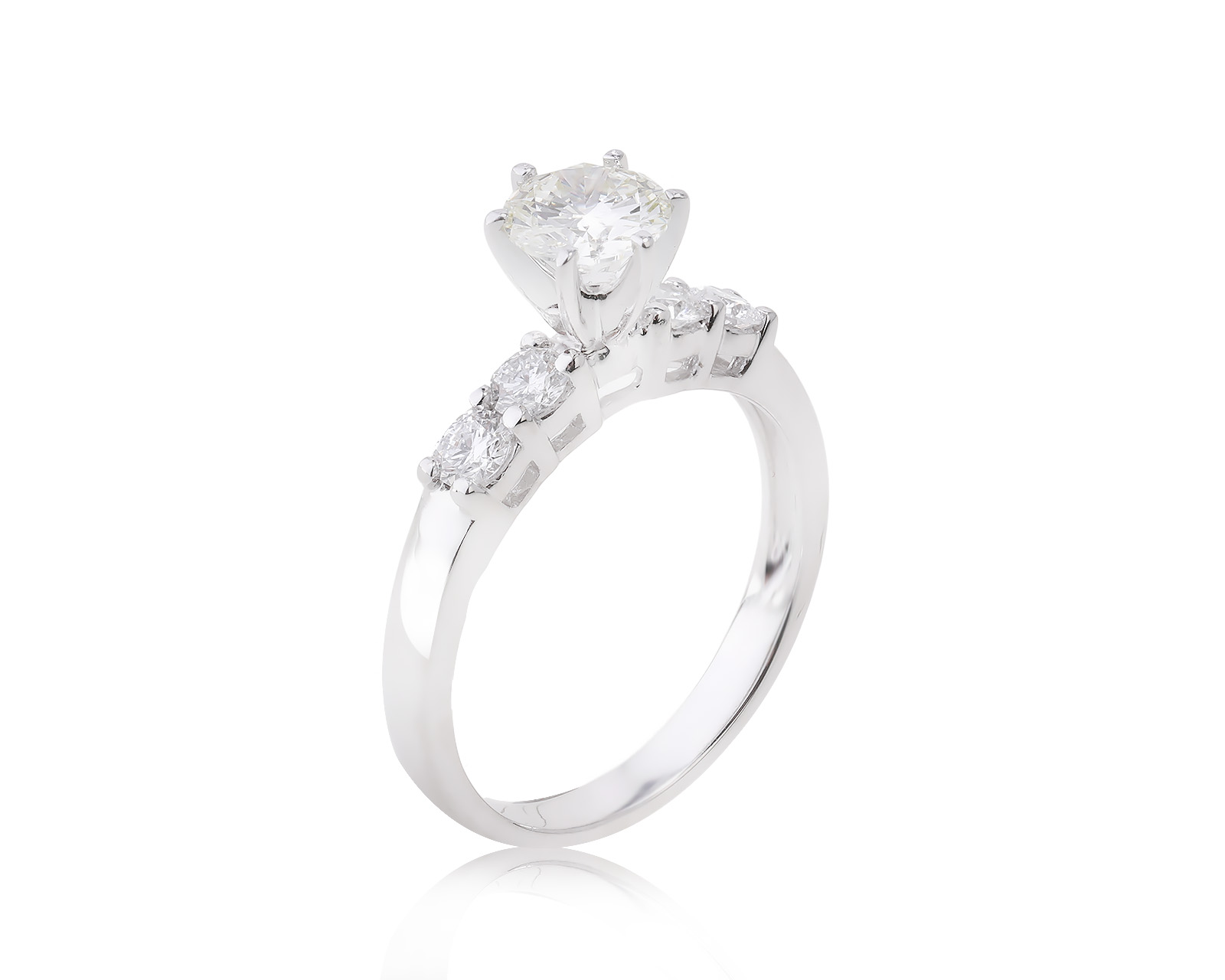 Золотое кольцо с бриллиантами 1.09ct 120623/5