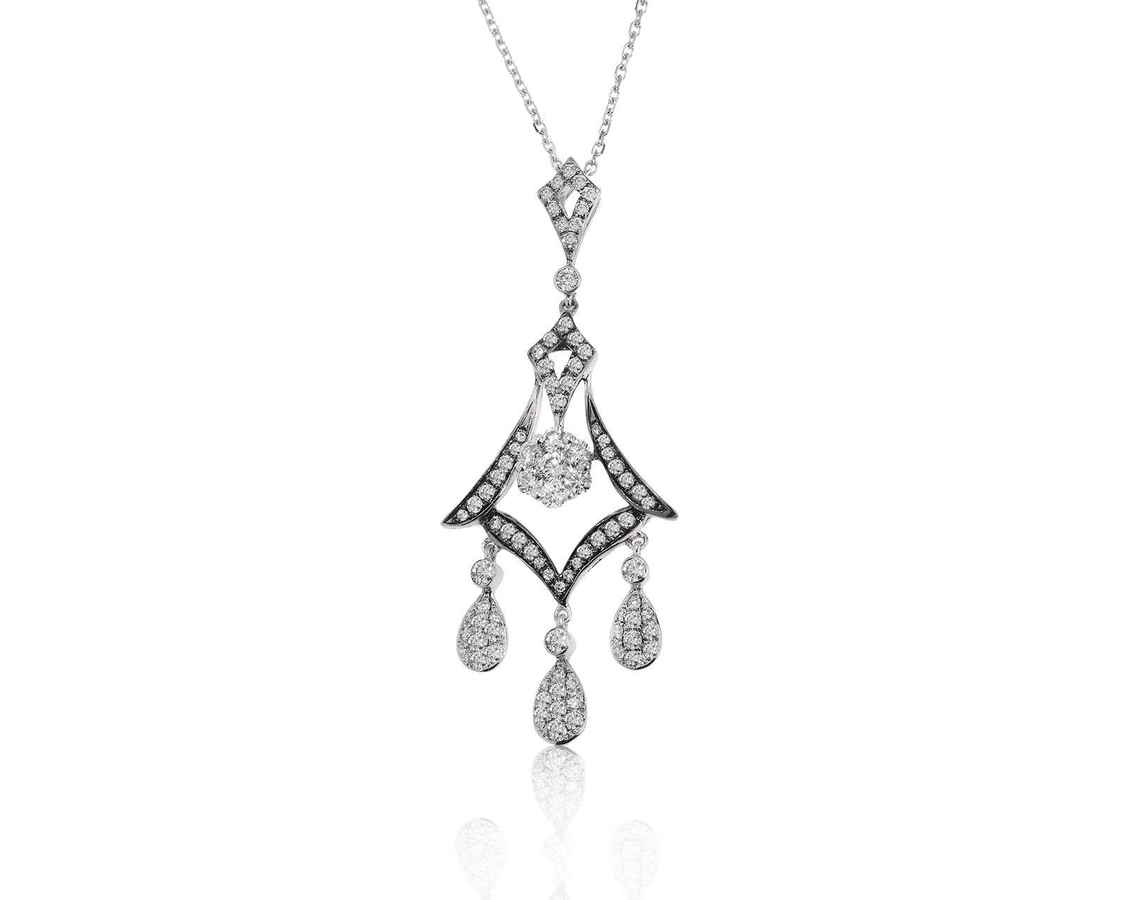Прелестный золотой кулон с бриллиантами 0.73ct 310122/13 Прелестный золотой кулон с бриллиантами 0.73ct 310122/13