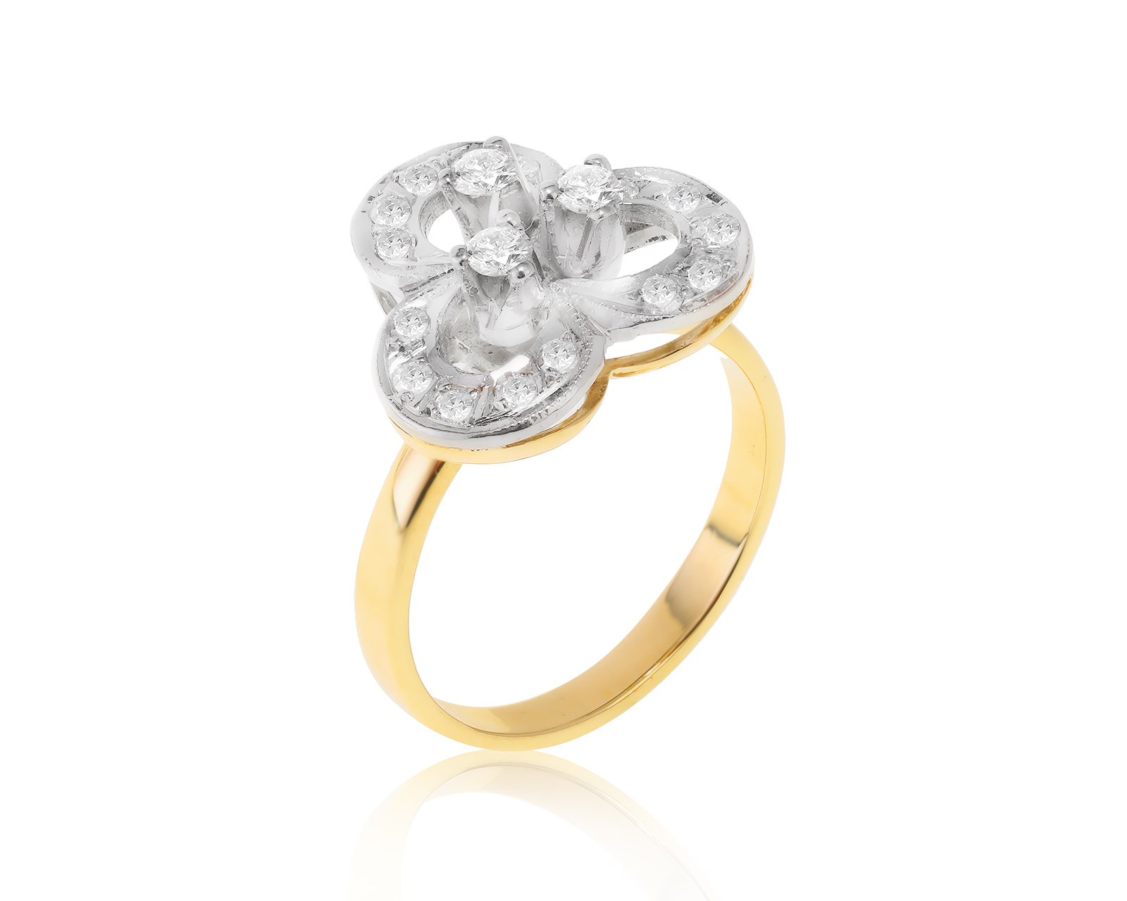Красивое золотое кольцо с бриллиантами 0.51ct 140323/8
