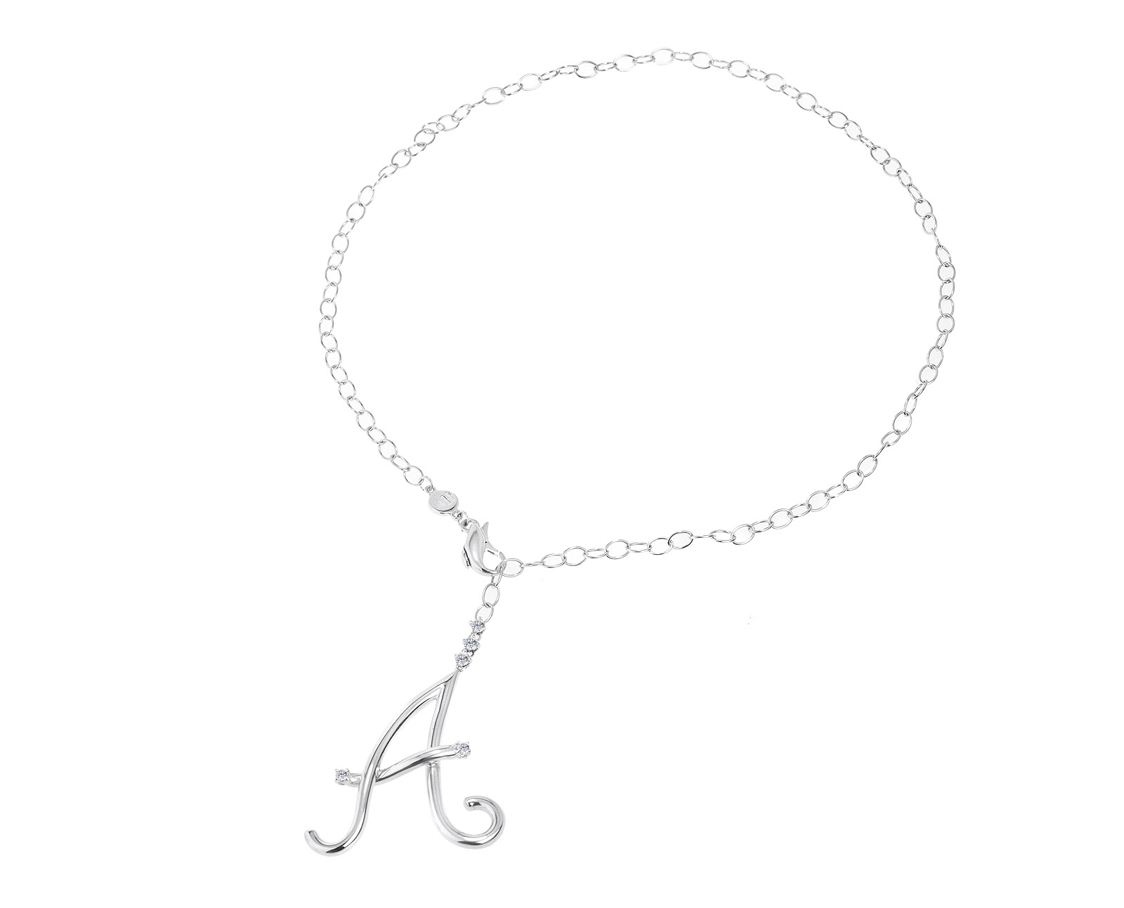 Оригинальное золотое колье с бриллиантами 0.30ct Fani