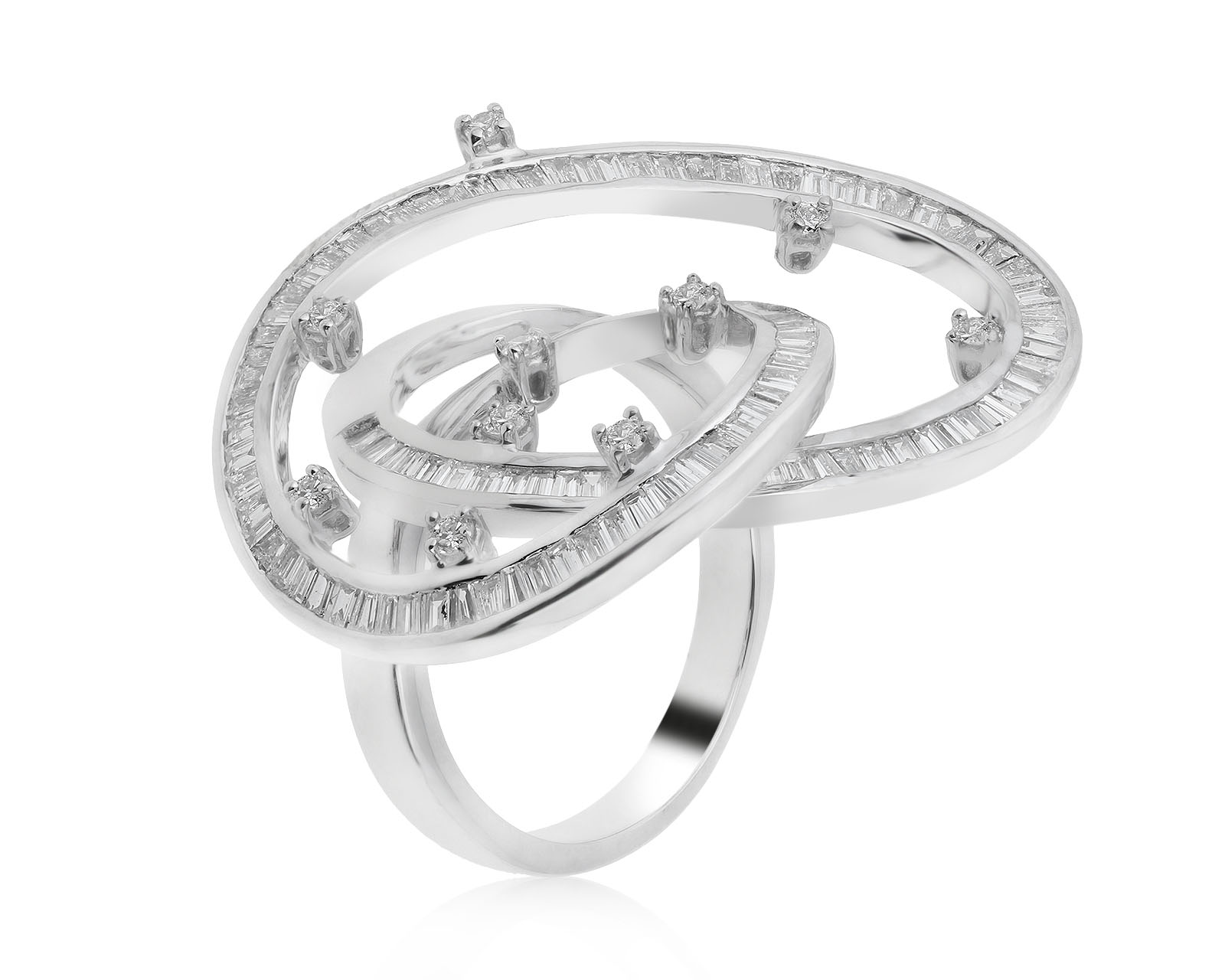 Роскошное золотое кольцо с бриллиантами 2.26ct 060721/12