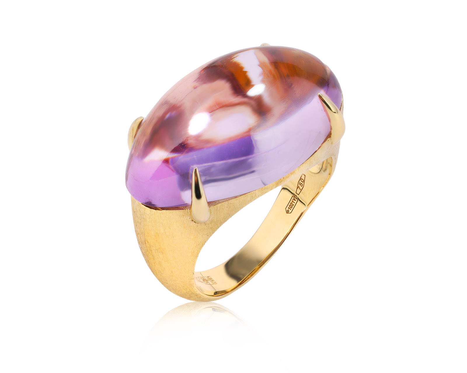 Оригинальное золотое кольцо с аметистом 18.40ct Marco Bicego Confetti Genne 260126/2