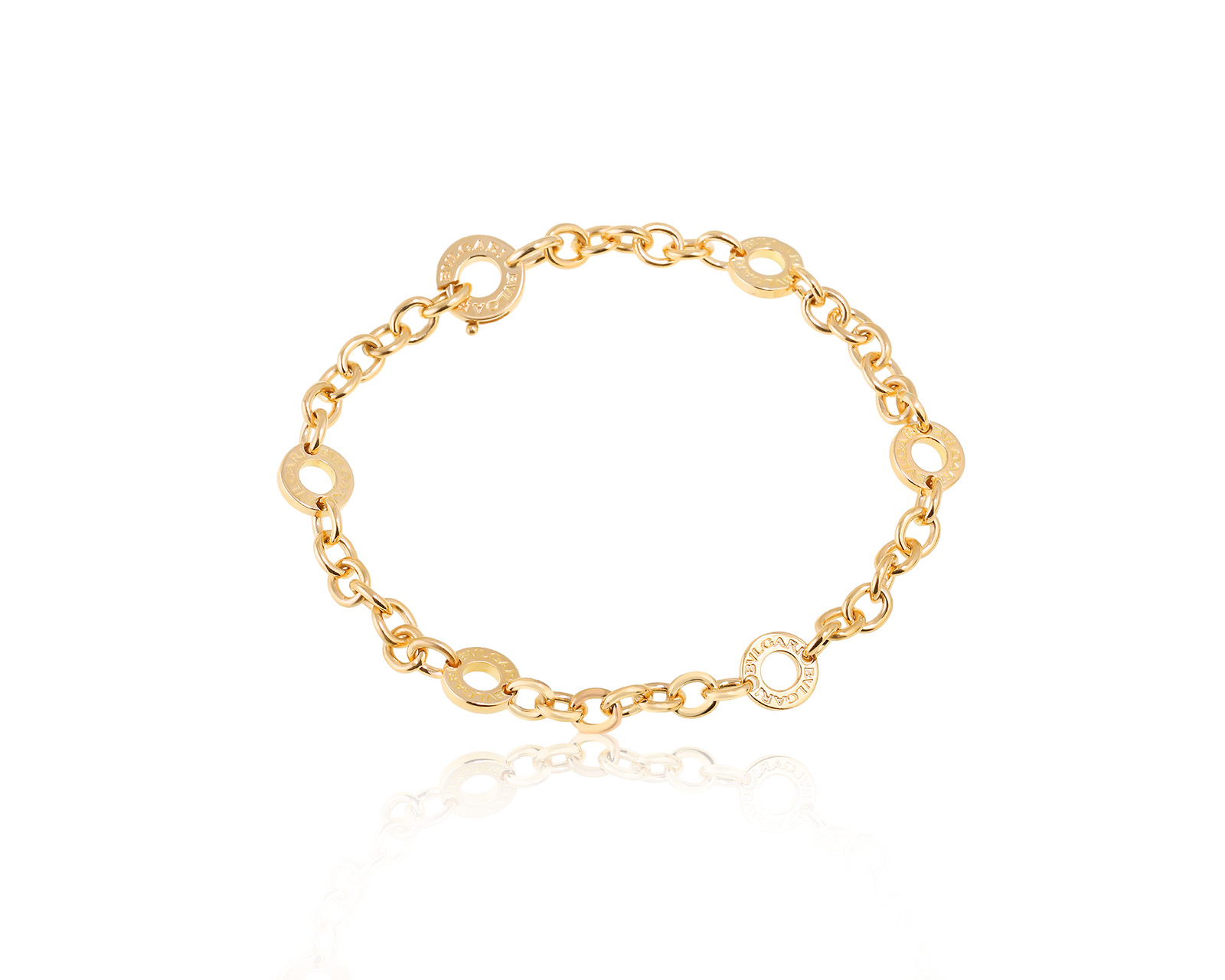 Оригинальный золотой браслет Bvlgari 990010/1