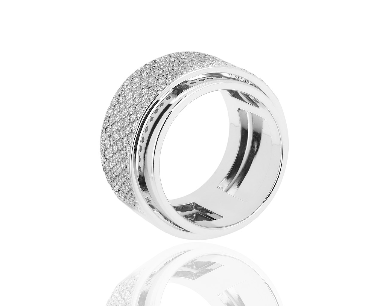 Превосходное золотое кольцо с бриллиантами 2.10ct