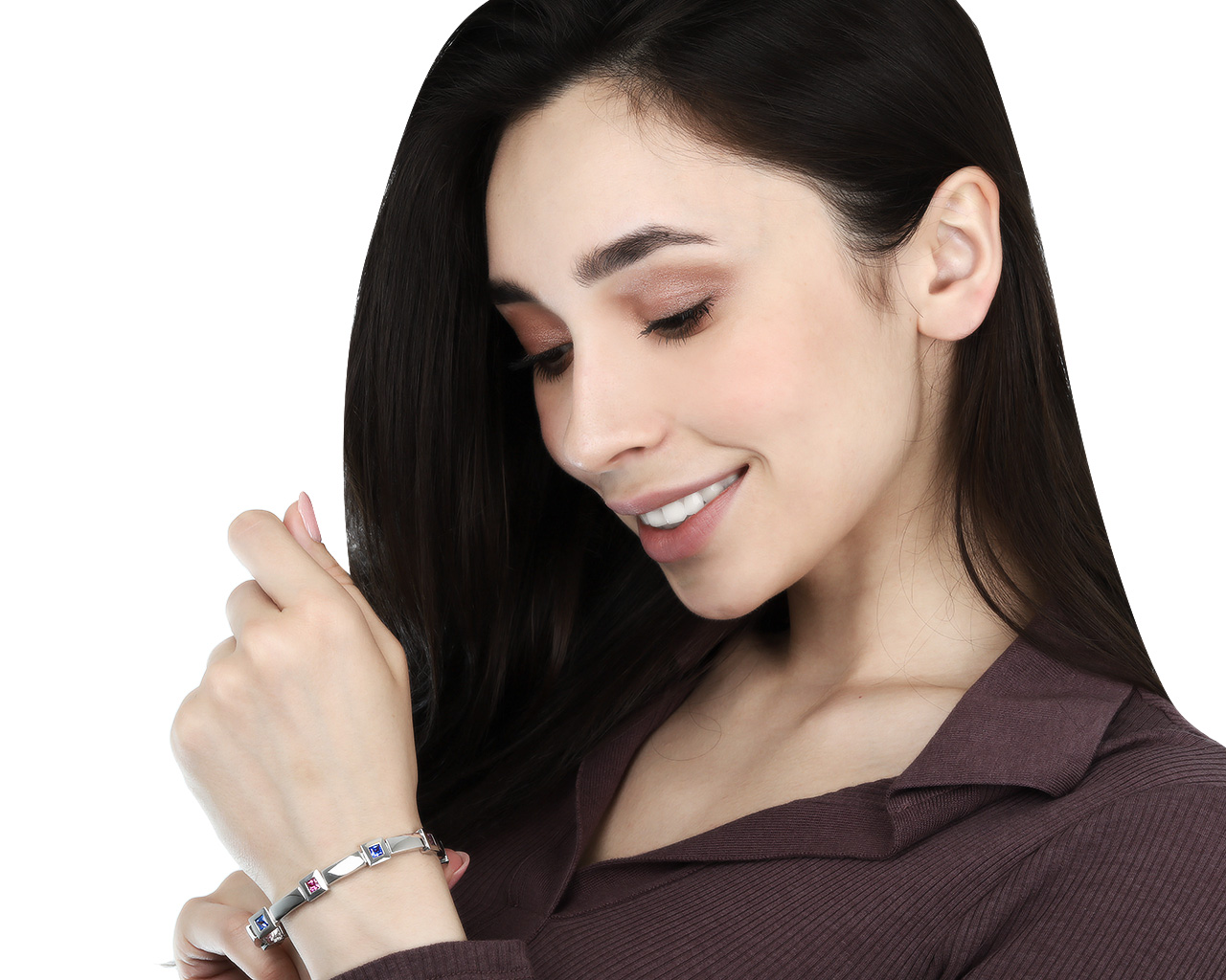 Завораживающий золотой браслет с сапфирами 3.56ct