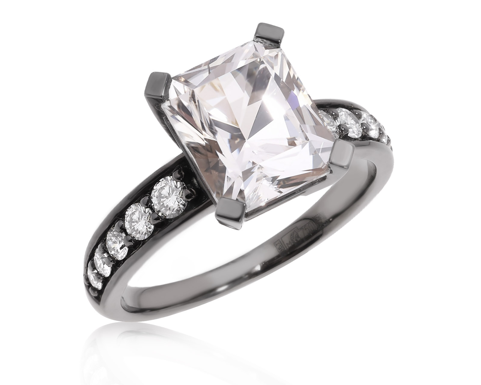 Золотое кольцо с данбуритом 3.36ct Evgeny Matveev 061125/Б224