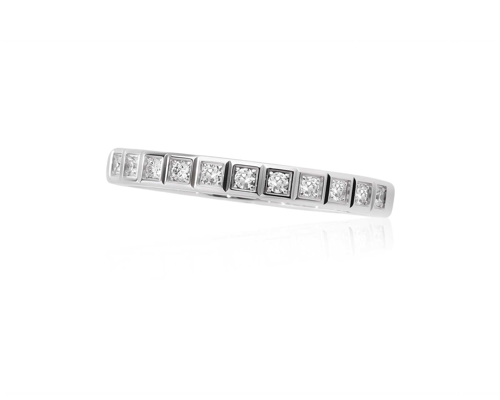 Оригинальное золотое кольцо с бриллиантами 0.11ct Chopard Ice Cube