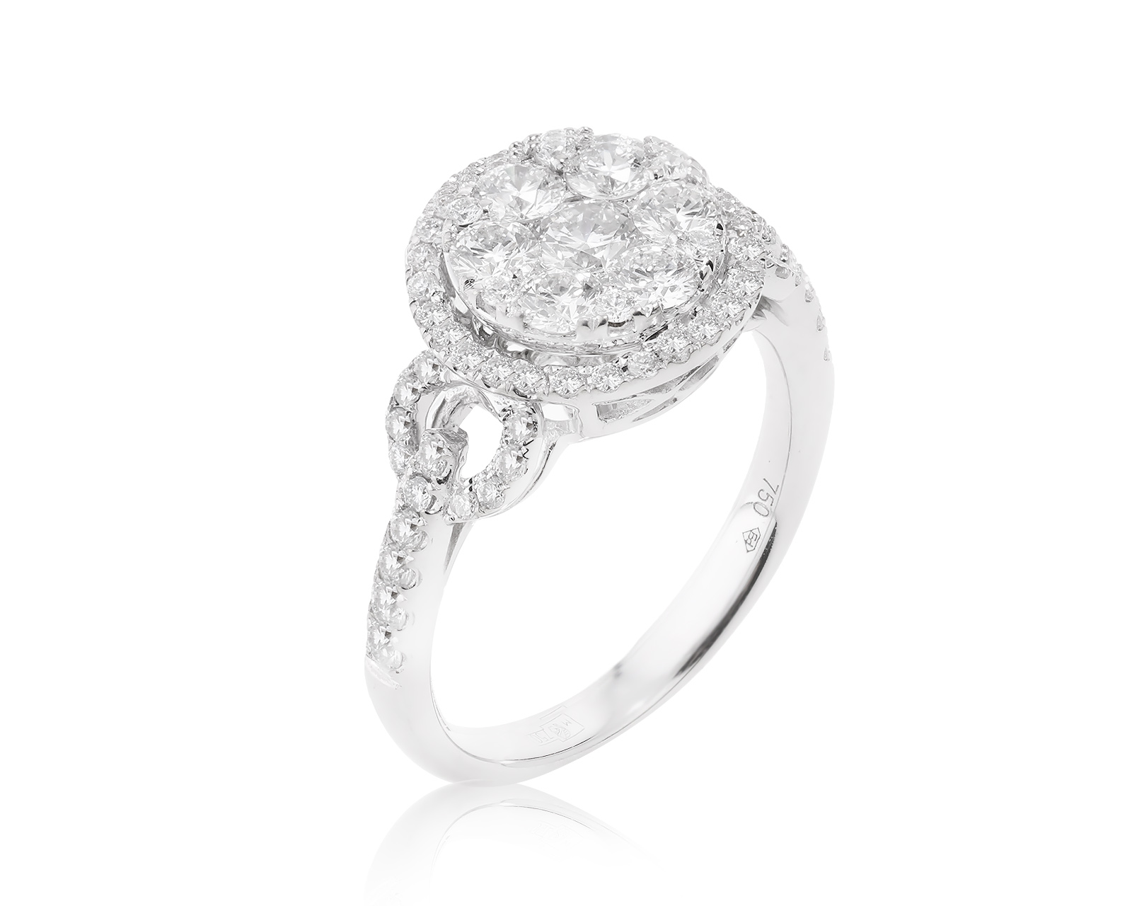 Золотое кольцо с бриллиантами 1.26ct 040823/2