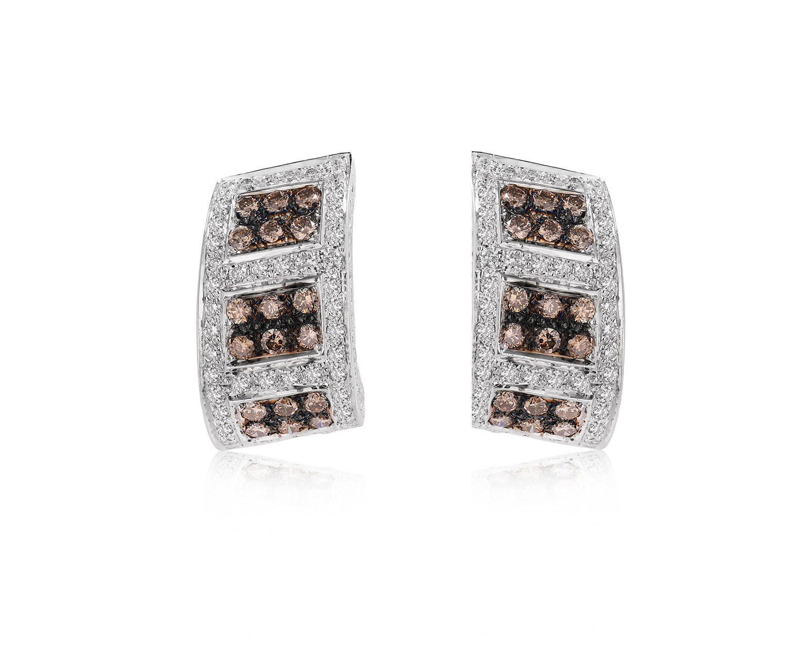 Золотые серьги с бриллиантами 2.84ct 271125/3