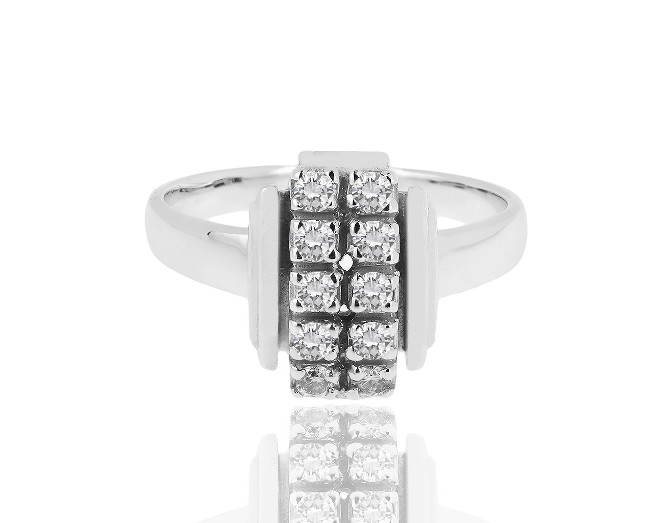 Золотое кольцо с бриллиантами 0.28ct 170319/3