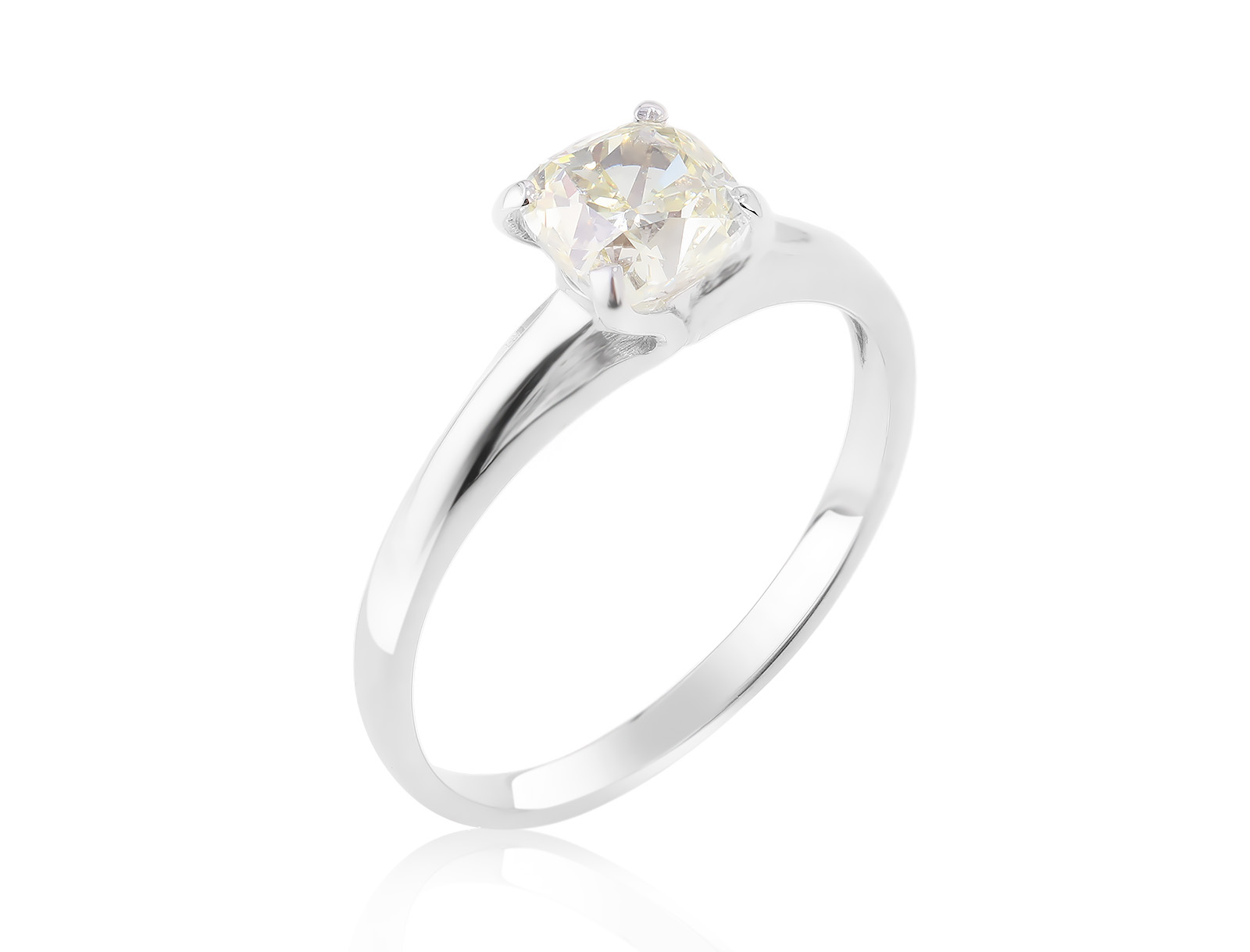 Золотое кольцо с бриллиантом 1.03ct 060324/1