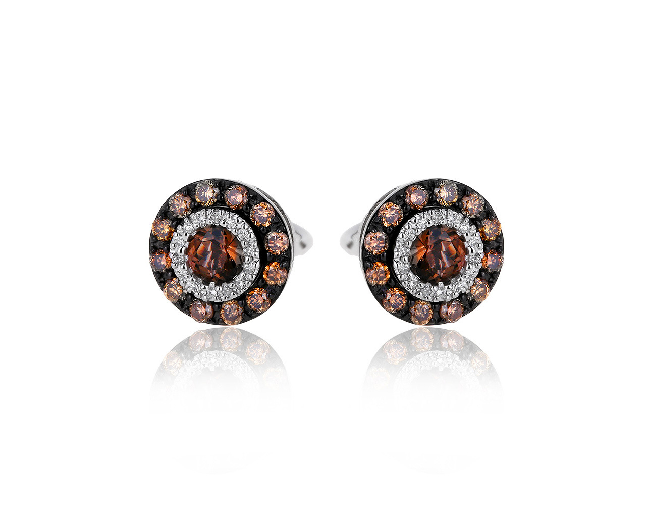 Изящные золотые серьги с бриллиантами 0.53ct 081119/12 Изящные золотые серьги с бриллиантами 0.53ct 081119/12