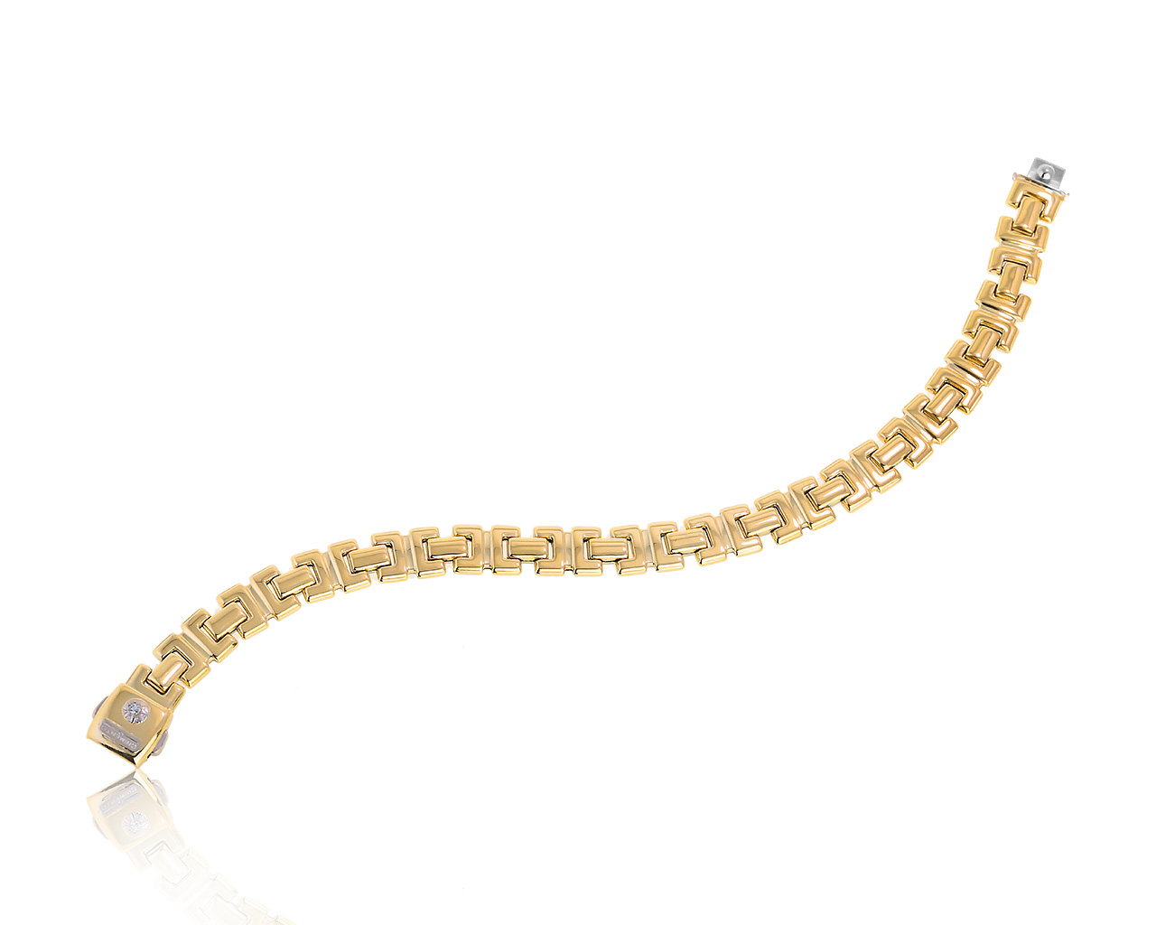 Оригинальный золотой браслет с бриллиантом 0.025ct Chimento 100421/10
