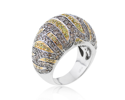 Потрясающее золотое кольцо с бриллиантами 2.00ct 140523/1