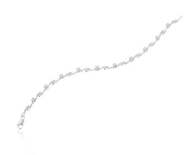 Золотой браслет с бриллиантами 0.85ct 120525/6
