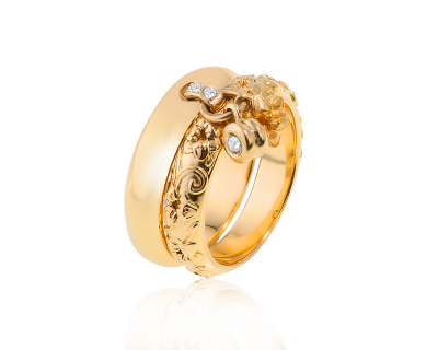 Оригинальное золотое кольцо Carrera y Carrera Jazmin 220624/3