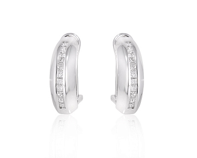 Золотые серьги с бриллиантами 1.10ct 091024/21