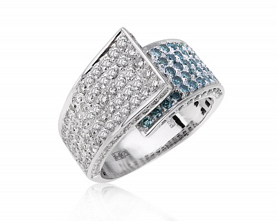 Золотое кольцо с бриллиантами 1.70ct 280525/4