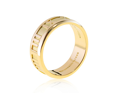 Оригинальное золотое кольцо Tiffany&Co Atlas 231021/1