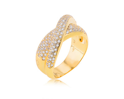 Оригинальное золотое кольцо с бриллиантами 0.82ct Casa Gi 230823/3