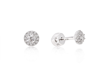Золотые серьги с бриллиантами 0.30ct 310824/8
